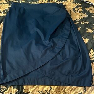 Elegant Navy Midi Skirt